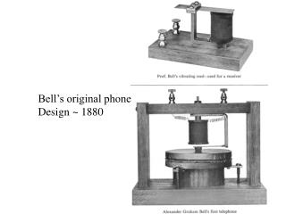 Bell’s original phone Design ~ 1880