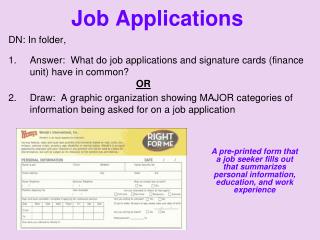 Job Applications