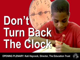 Don’t Turn Back The Clock