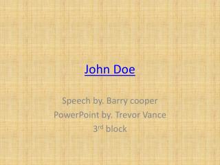 John Doe