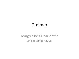 D-dímer