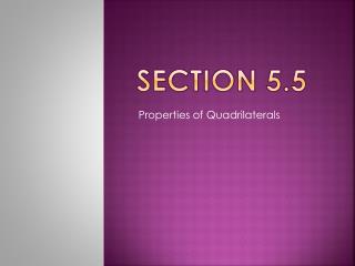 Section 5.5