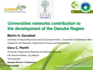 Universities networks contribution to the development of the Danube Region