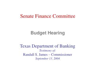 Budget Hearing