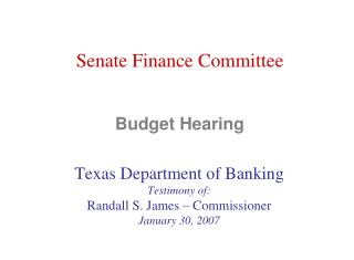 Budget Hearing