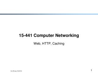 15-441 Computer Networking