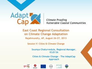 Soumya Chaturvedula, Regional Manager, ICLEI SA Cities &amp; Climate Change – The AdaptCap Approach