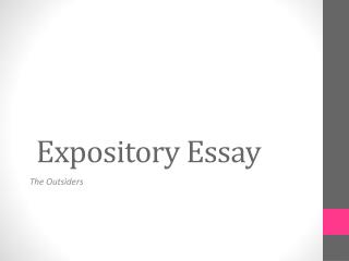 Expository Essay