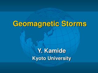 Geomagnetic Storms
