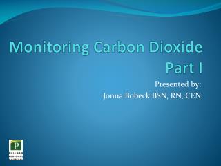 Monitoring Carbon Dioxide Part I