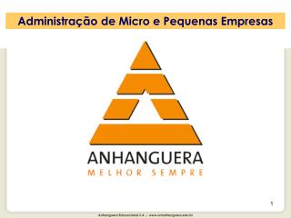 Administração de Micro e Pequenas Empresas