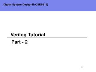 Verilog Tutorial