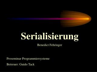 Serialisierung