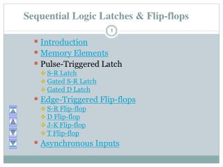 Sequential Logic Latches &amp; Flip-flops