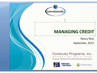 1. Assign credit limit, Account Manager and term code