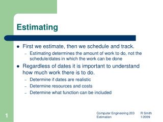 Estimating