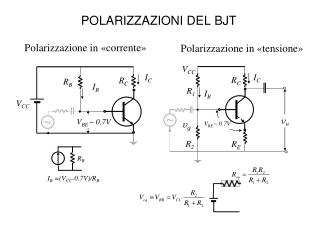 POLARIZZAZIONI DEL BJT