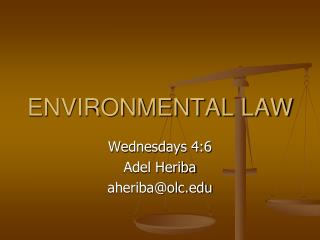 ENVIRONMENTAL LAW