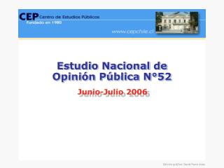 Estudio Nacional de Opinión Pública N°52