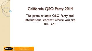 California QSO Party 2014