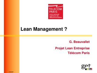 Lean Management ?