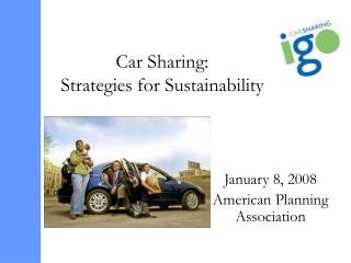 Car Sharing: Strategies for Sustainability