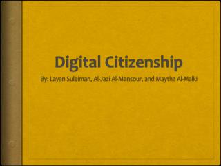 Digital Citizenship