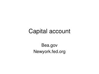 Capital account