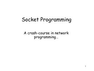 Socket Programming