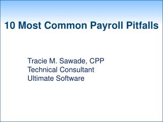 10 Most Common Payroll Pitfalls
