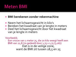 Meten BMI