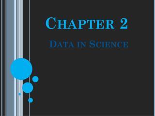 Chapter 2 Data in Science