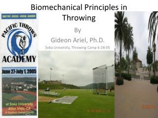 Biomechanical Principles in Throwing