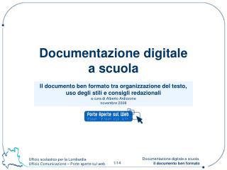 Documentazione digitale a scuola