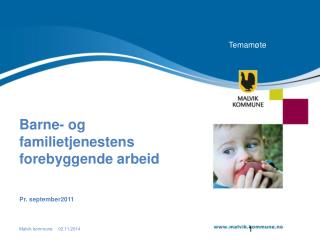 Barne- og familietjenestens forebyggende arbeid