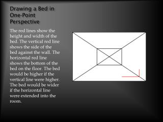 Drawing a Bed in One-Point Perspective