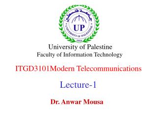 ITGD3101Modern Telecommunications Lecture-1