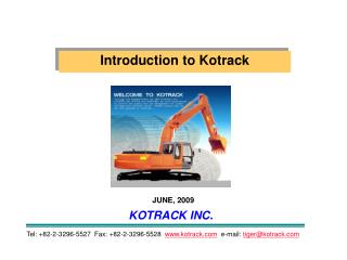 Introduction to Kotrack