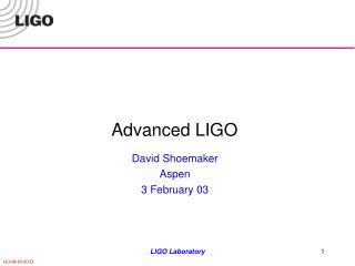 Advanced LIGO