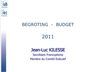 BEGROTING - BUDGET 2011