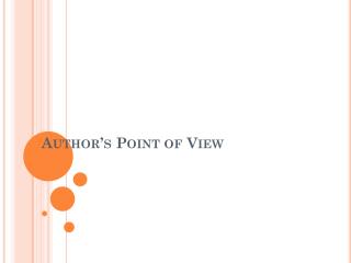 Author’s Point of View