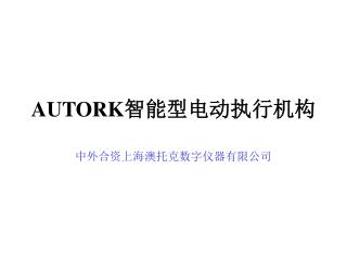 AUTORK 智能型电动执行机构
