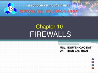 Chapter 10 FIREWALLS