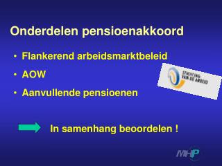 Onderdelen pensioenakkoord