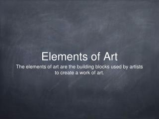 Elements of Art