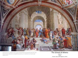 The School of Athens 1510-11 Fresco Vatican, Stanza della Segnatura, Rome