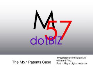 The M57 Patents Case
