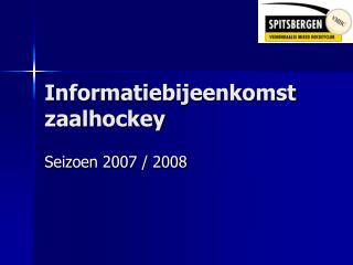 Informatiebijeenkomst zaalhockey