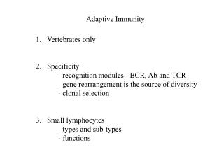 Adaptive Immunity