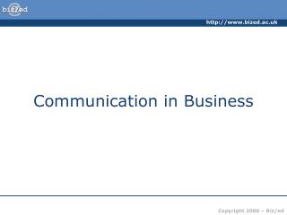 Communication in Business